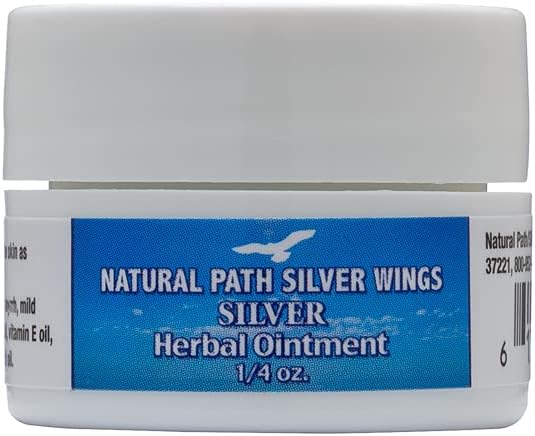 0.75 fl oz Natural Path Silver Wings Silver Herbal Ointment for Skin Support