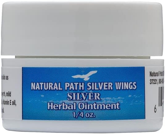0.75 fl oz Natural Path Silver Wings Silver Herbal Ointment for Skin Support