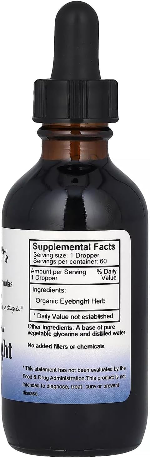 1 fl oz Christopher's Original Formulas Herbal Eyebright - Organic Eye Health Supplement