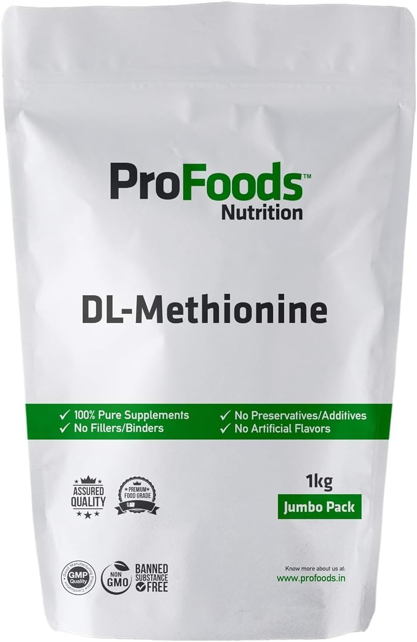 1 kg Generic D4d DL Methionine Powder - High-Quality Amino Acid Supplement