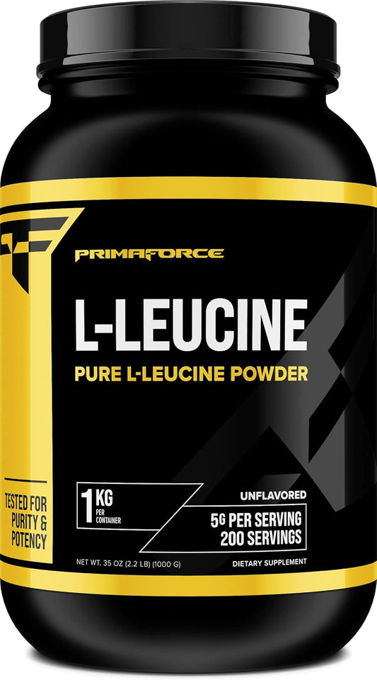 1 KG Primaforce L-Leucine Pure Powder - Non-GMO, Gluten Free, 200 Servings, 2.2lbs