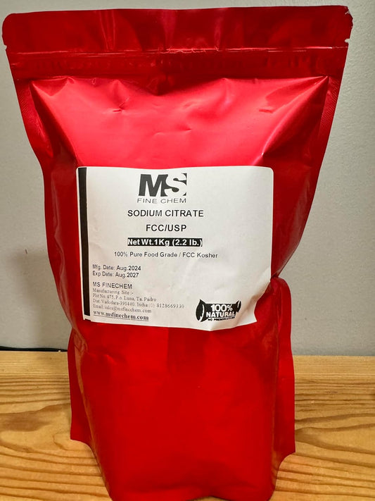 1 KG Sodium Citrate Powder - Food Grade, Non-GMO - Emulsifier for Cheese, Spherification, Molecular Gastronomy Cooking - Thickener, Food Preservative
