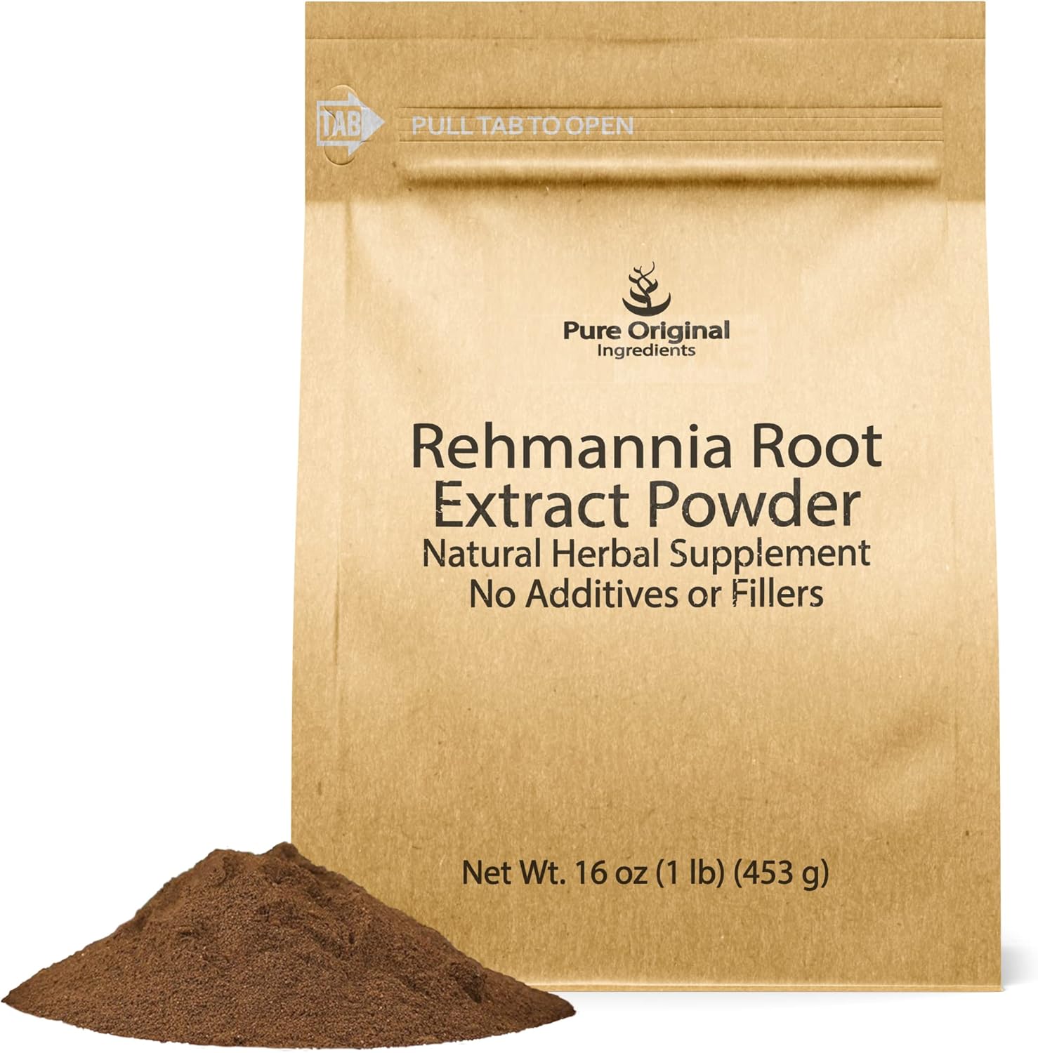 1 lb Non-GMO Rehmannia Root Extract Powder - Pure Chinese Foxglove, Traditional Herbal Supplement