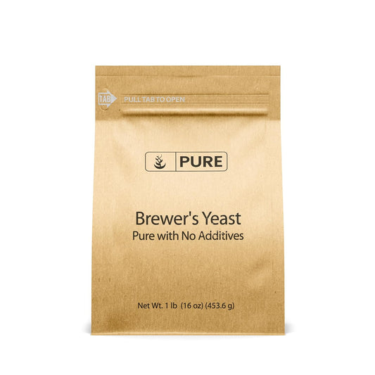 1 lb Pure Brewer's Yeast with Original Ingredients - Non GMO, No Fillers or Additives Included