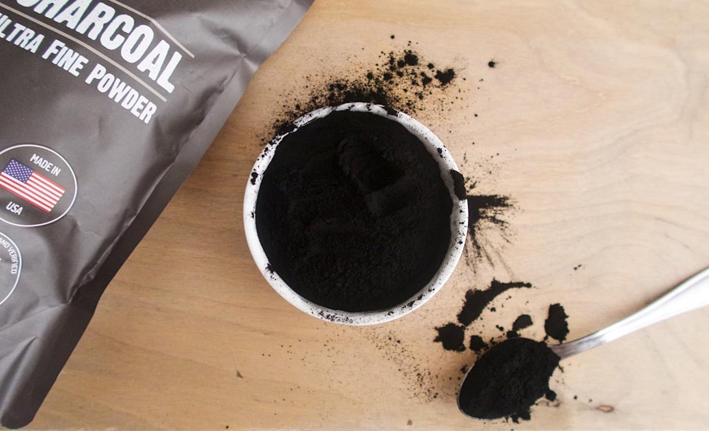 1 lb Ultra Fine Activated Charcoal by Anthony - Made in USA, Gluten Free, Food Grade