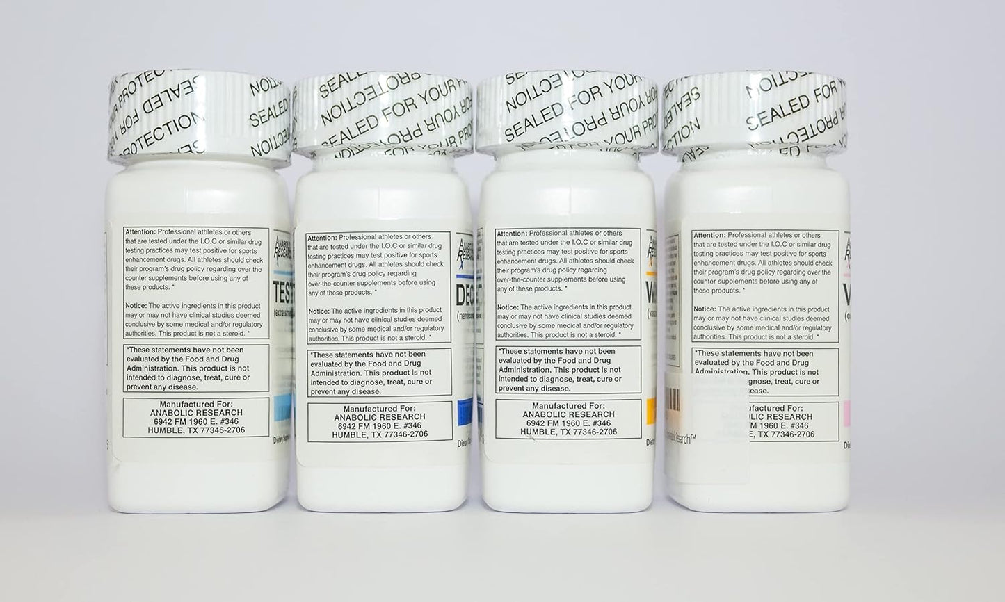 1 Month Supply of Anabolic Research Xtreme Speed Stack: Test-600x, Deca 200, Winn-50, VAR 10