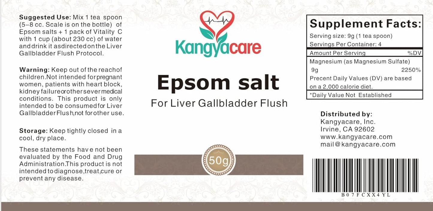 1-Night Liver and Gallbladder Cleanse for Detoxifying Liver, Gallbladder, and Bile Duct Tract & Colon - Kangyacare Liver Gallbladder Flush