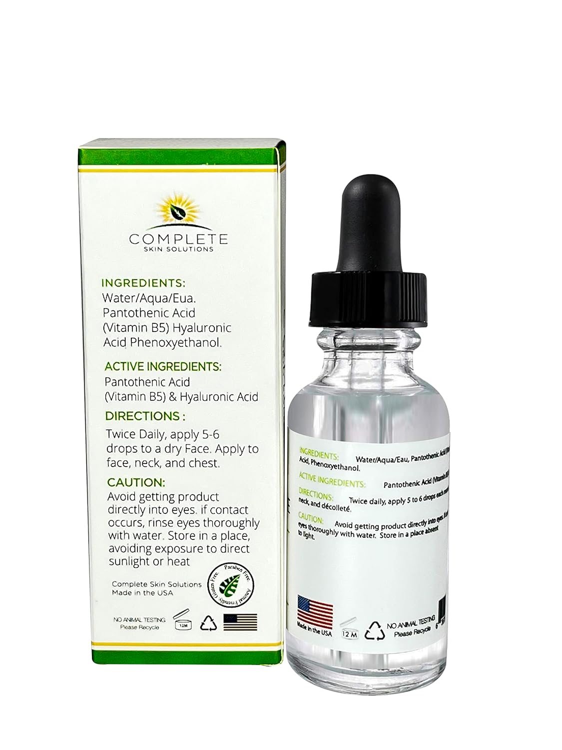 1 oz Advanced B5 Gel with Hyaluronic Acid: Skin Hydration and Repair