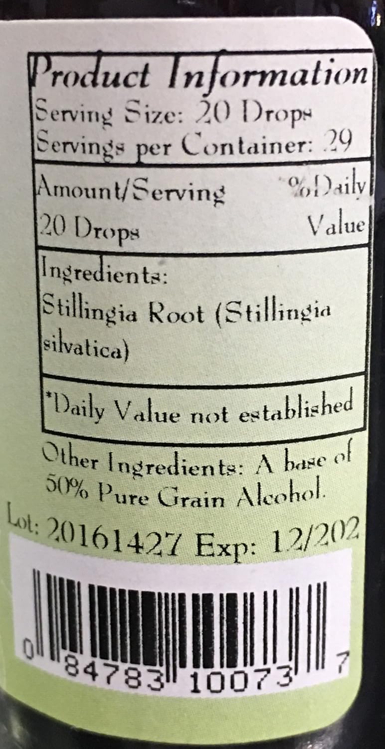1 oz. Best Botanicals Stillingia Root Extract - Pure and Potent Herbal Supplement