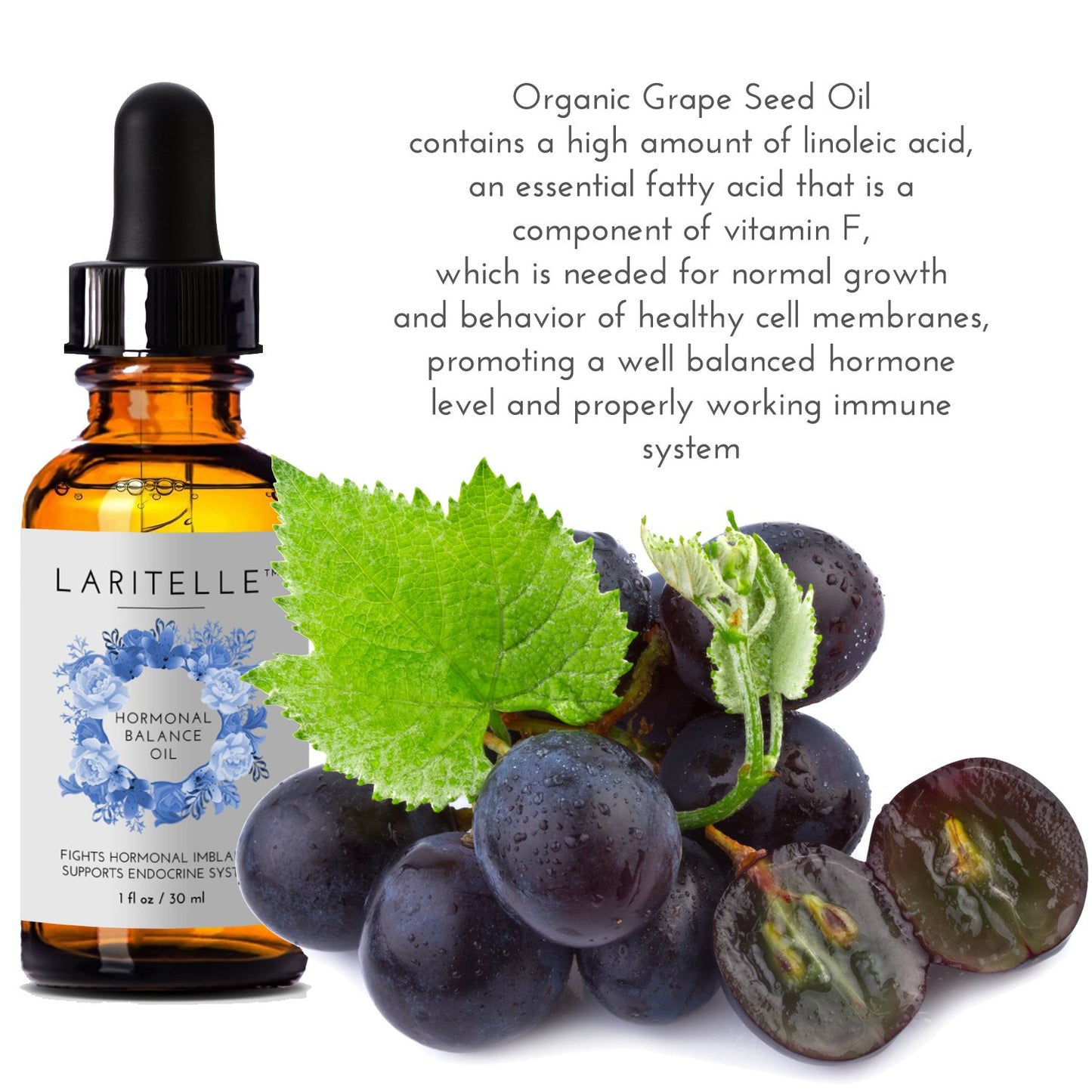 1 oz Laritelle Organic Hormonal Balance & Thyroid Support Treatment | Fights Hormonal Imbalance, Supports Endocrine System | Normalizes Thyroid Hormonal Imbalances | Rejuvenating, Age-Defying Formula
