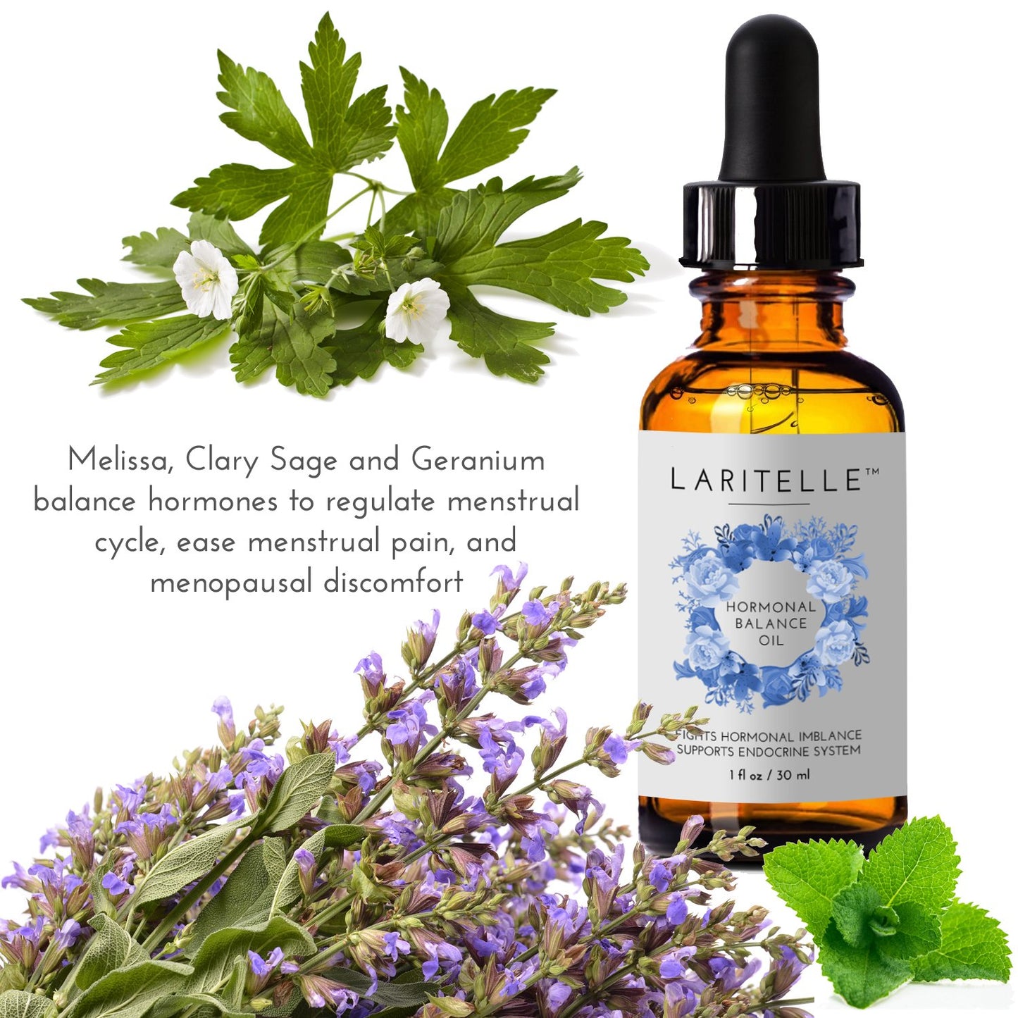 1 oz Laritelle Organic Hormonal Balance & Thyroid Support Treatment | Fights Hormonal Imbalance, Supports Endocrine System | Normalizes Thyroid Hormonal Imbalances | Rejuvenating, Age-Defying Formula