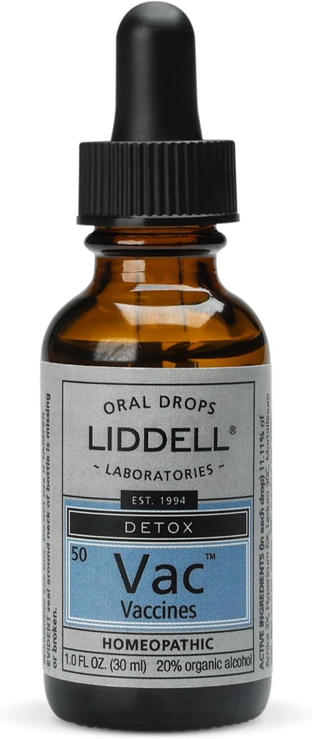 1 oz Liddell Homeopathic Vaccine Detox Oral Drops - Natural Oral Detox Solution