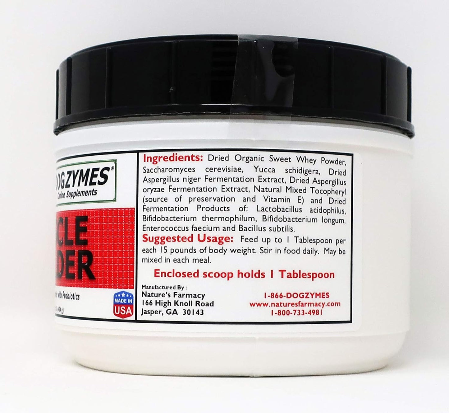 1 Pound Dogzymes Muscle Builder for Stronger Canine Muscles