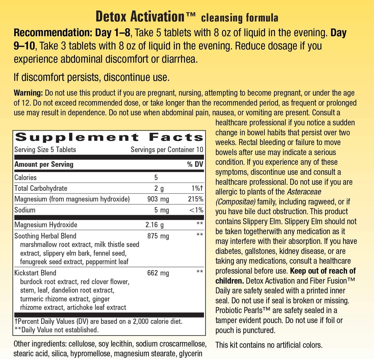 10-Day Detox Cleanse Kit with Probiotics by Nature's Way Enzymatic Therapy - Whole Body Cleanse System