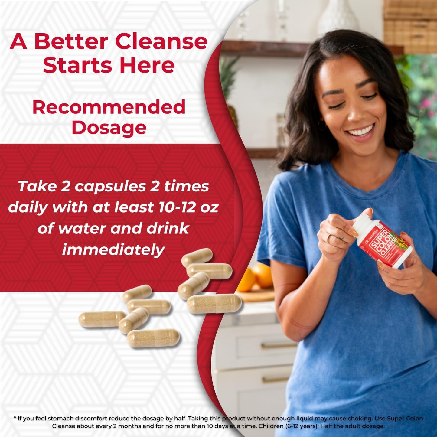 10-Day Super Colon Cleanse Detox with 480 Capsules - Pack of 12 Cleanse Treatments