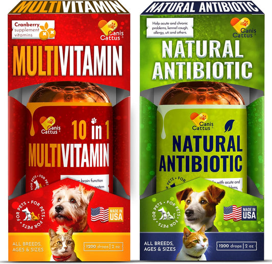 10-in-1 Canis&Cattus Cat Multivitamin & Dog Supplements Bundle