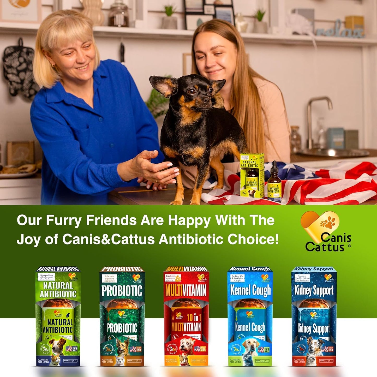 10-in-1 Canis&Cattus Cat Multivitamin & Dog Supplements Bundle