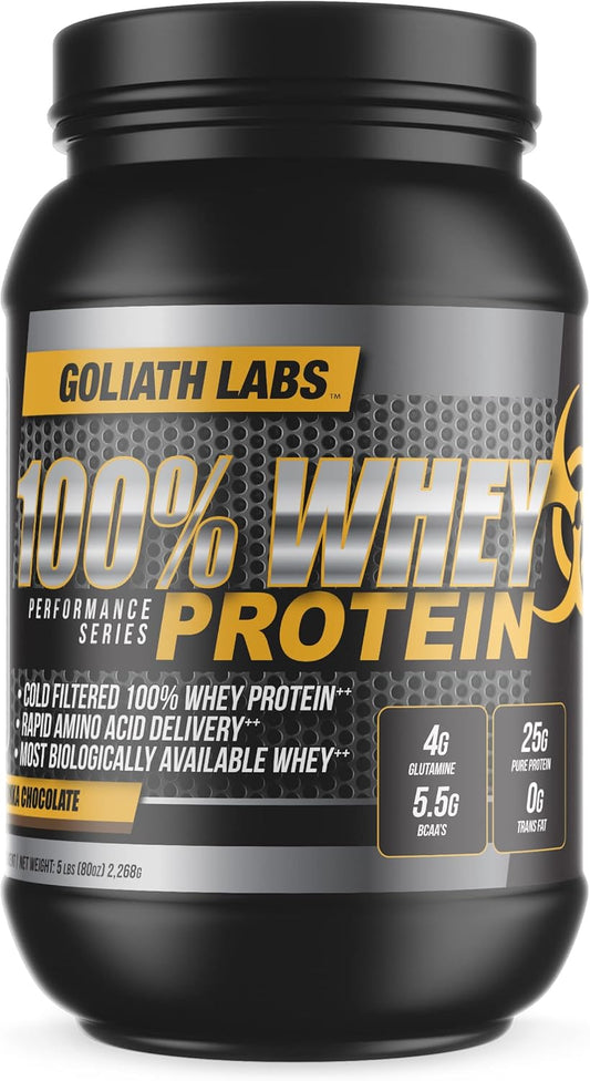10 lb Goliath Labs Whey Protein Powder in Peanut Butter-Chocolate Flavor