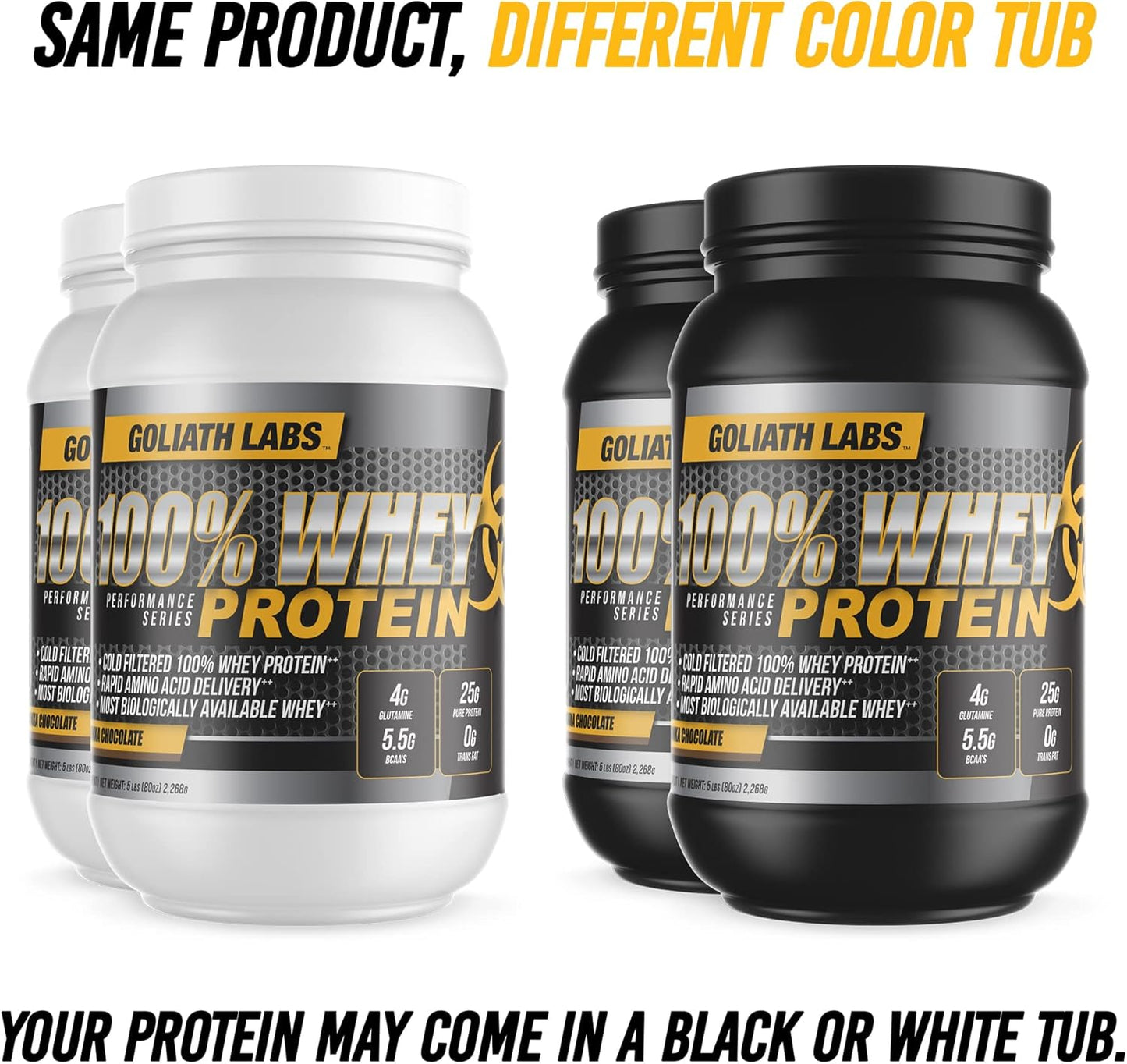10 lb Goliath Labs Whey Protein Powder in Peanut Butter-Chocolate Flavor