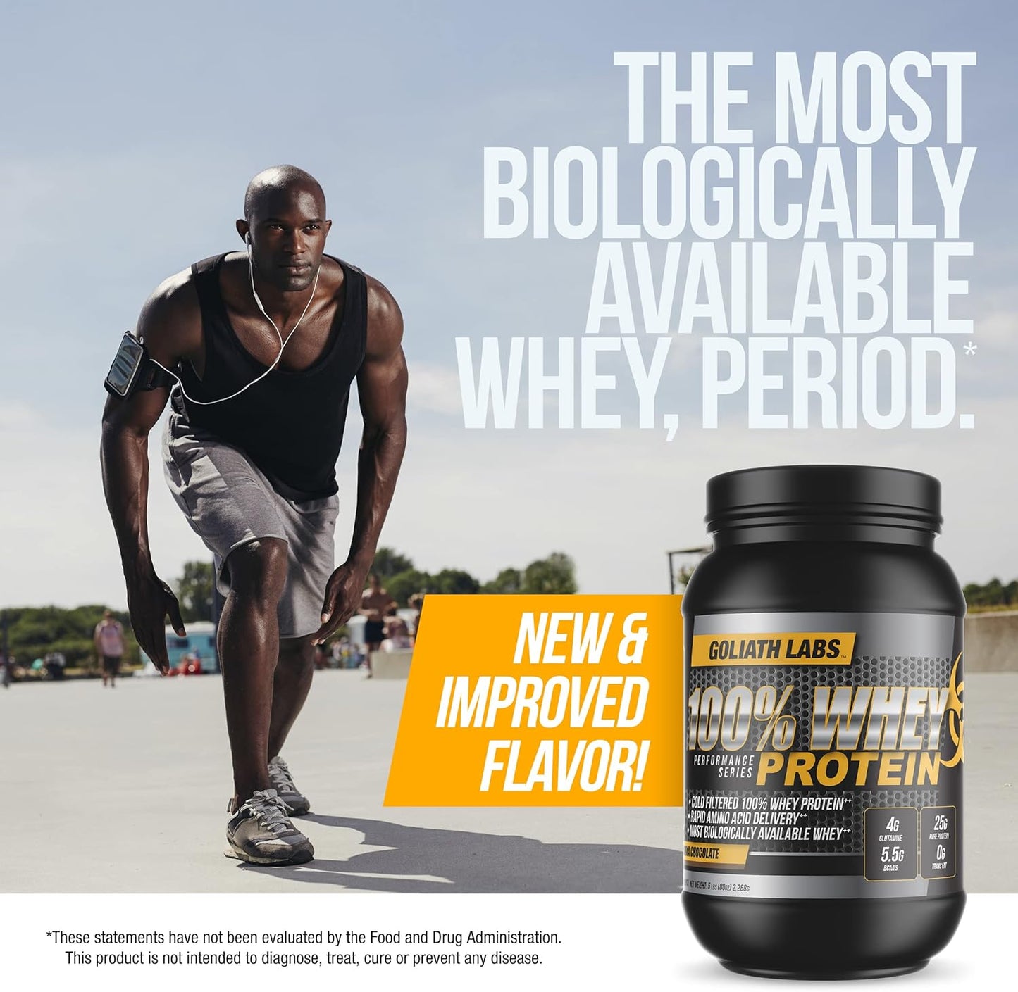 10 lb Goliath Labs Whey Protein Powder in Peanut Butter-Chocolate Flavor