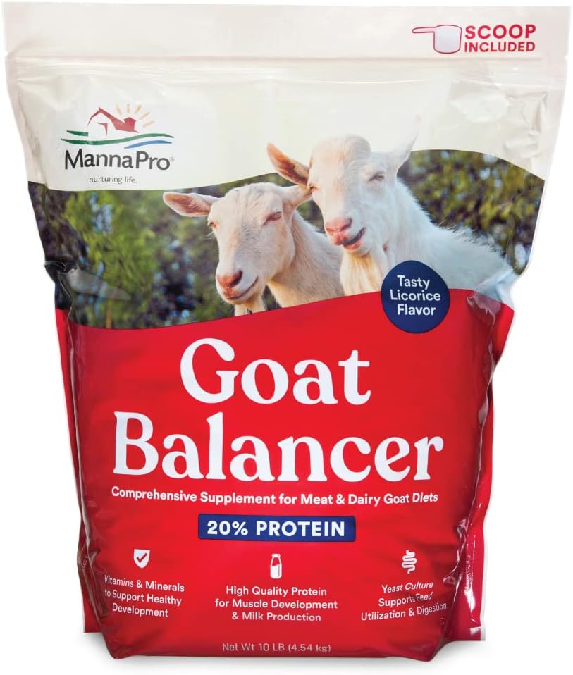 10 lb Manna Pro Goat Balancer Supplement for Optimal Health and Nutrition