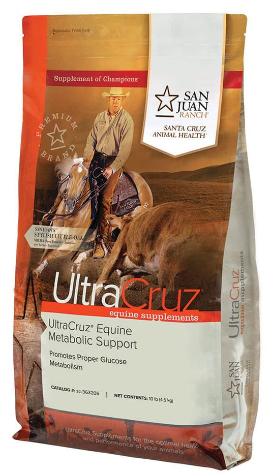 10 lb Pellet UltraCruz Equine Metabolic Support Supplement - Ideal for Horses with Metabolic Issues