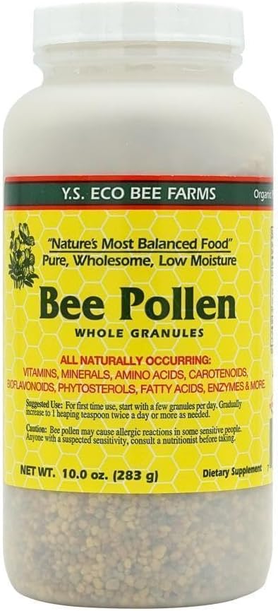 10 oz YS Eco Bee Farms Bee Pollen Granulars with Low Moisture