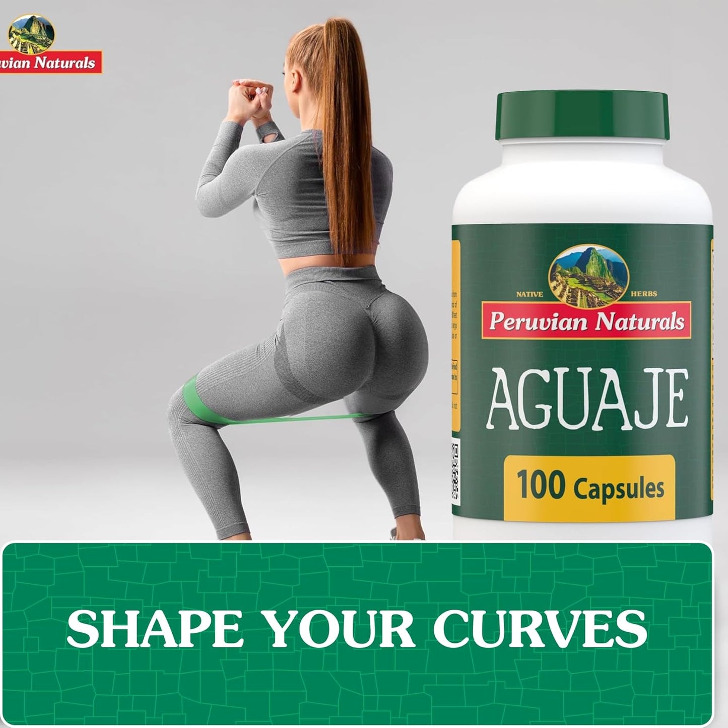 100 Aguaje Capsules for Women - Natural Curves & Hormone Balance Supplement with Buriti Fruit - Non-GMO & Vegan - Peruvian Naturals