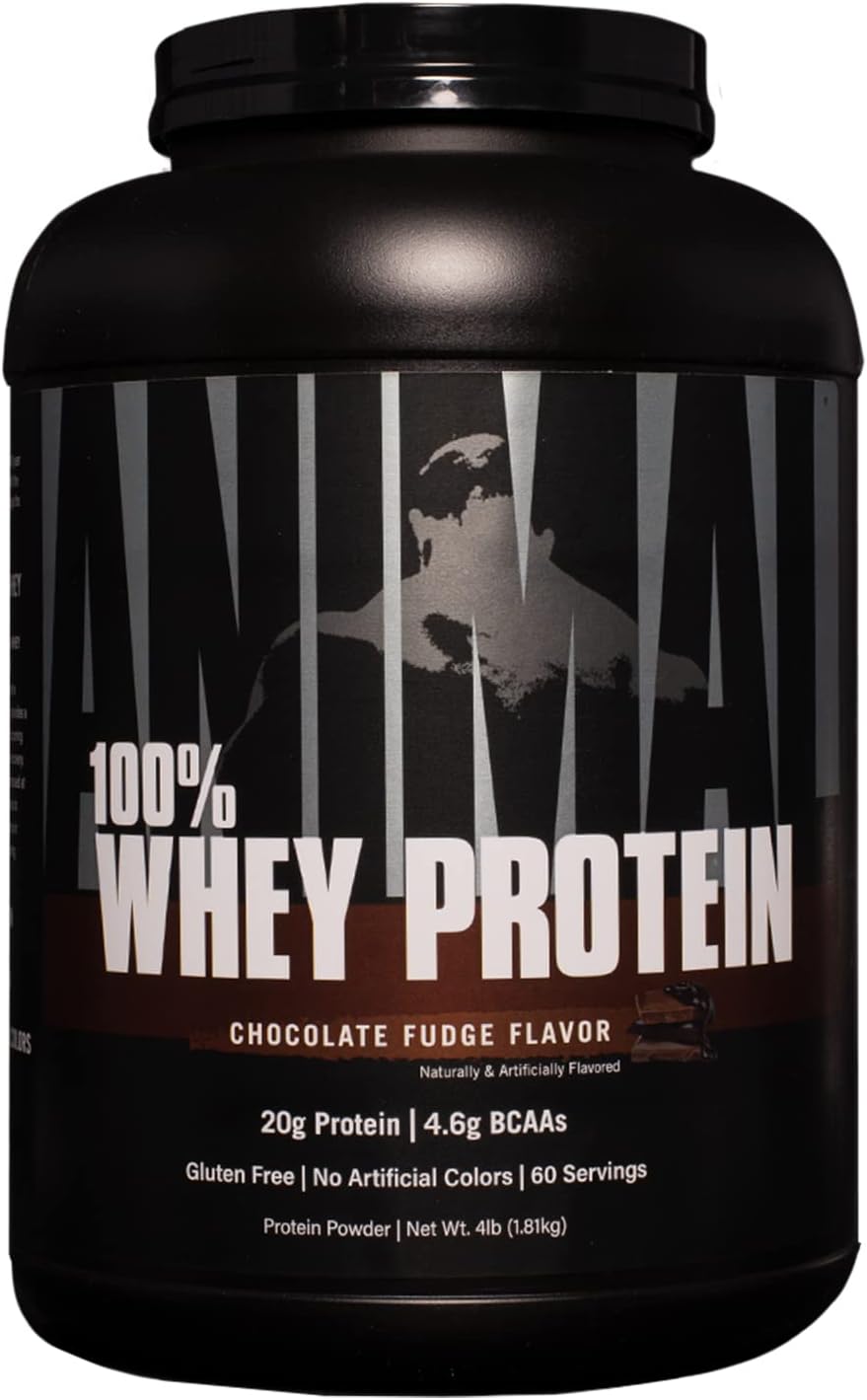 100% Animal Whey Protein Powder Blend for Pre- or Post-Workout Recovery with Fury Pre Workout Supplement for Energy and Focus
