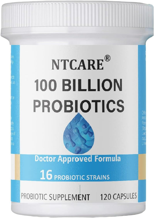 100 Billion Advanced Probiotic with 16 Strains and Prebiotics for Digestive Health - Supports Gut Health and Occasional Digestive Issues - Probiotics for Men and Women - 120ct