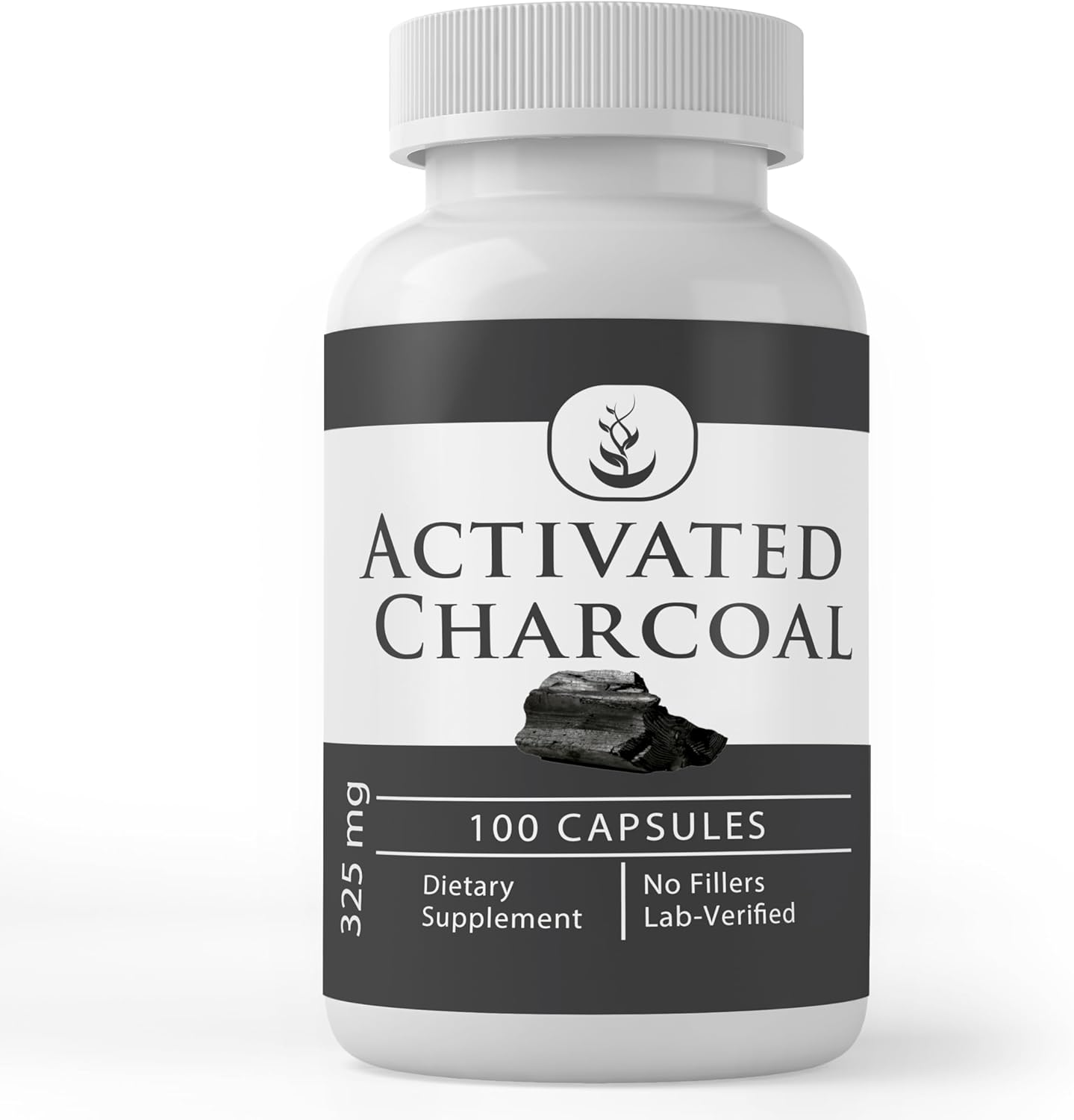 100 Capsules of Activated Charcoal with Pure Original Ingredients - Lab Verified, No Additives or Fillers