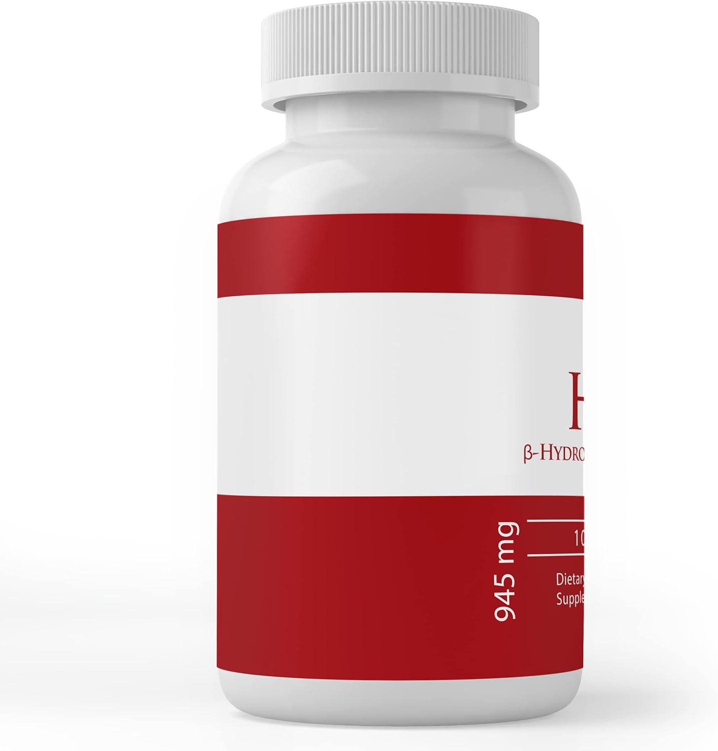 100 Capsules of HMB with Pure Ingredients, No Additives or Fillers - Lab Verified