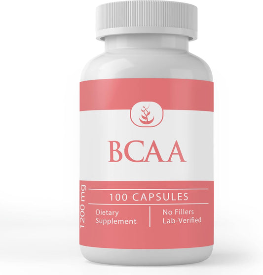 100 Capsules of Lab Verified BCAA with Pure Original Ingredients - No Additives or Fillers