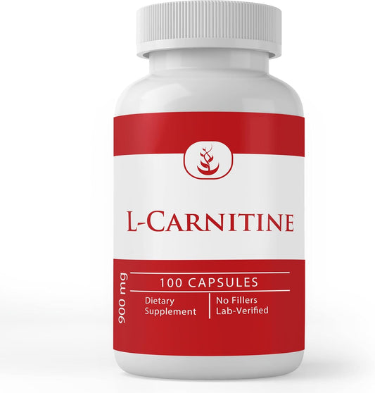 100 Capsules of Lab Verified L-Carnitine with Pure Original Ingredients, No Additives or Fillers