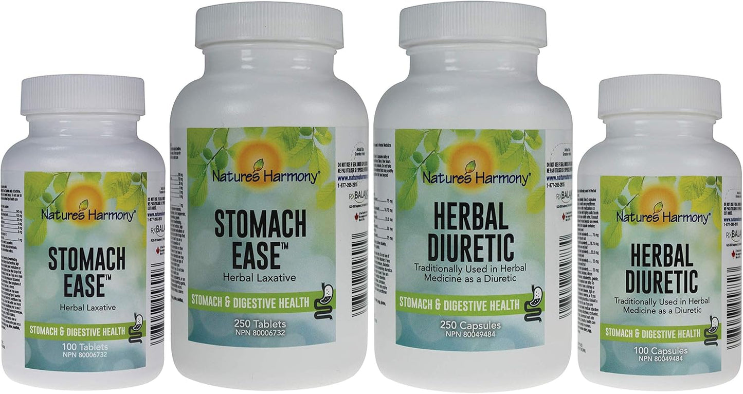 100 Capsules of Nature’s Harmony® Herbal Diuretic for Natural Water Balance and Urinary Health