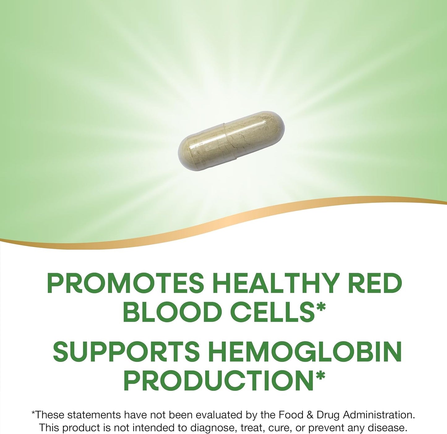 100 Capsules of Nature's Way Iron Supplement - 18mg Per Serving for Healthy Red Blood Cells