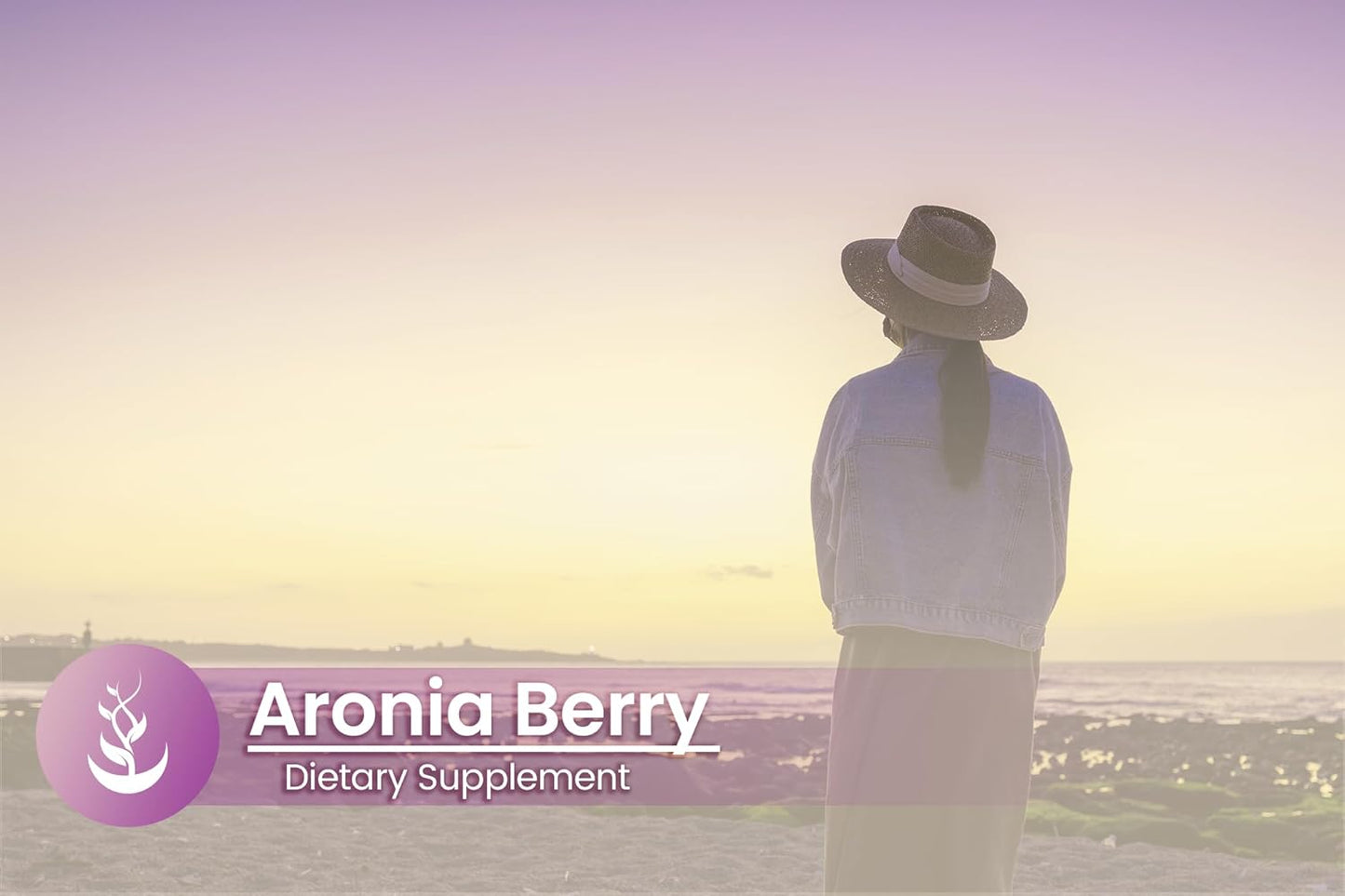 100 Capsules of Pure Aronia Berry Extract - Lab Verified, No Additives or Fillers