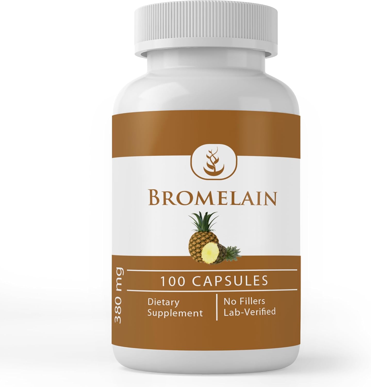 100 Capsules of Pure Bromelain with Original Ingredients, Lab Verified - No Fillers or Additives