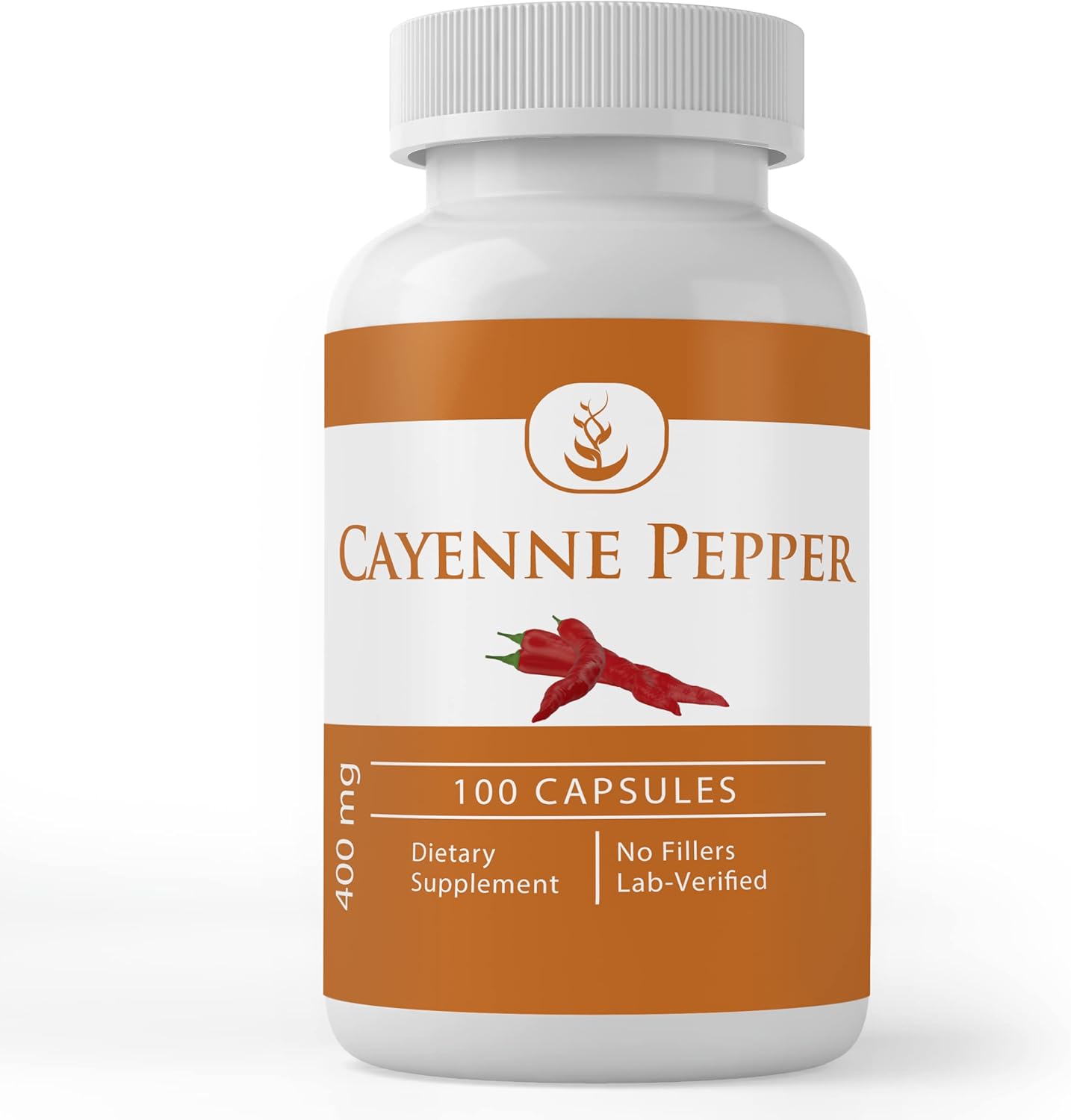 100 Capsules of Pure Cayenne Pepper with Original Ingredients - Lab Verified, Additive-Free & Filler-Free