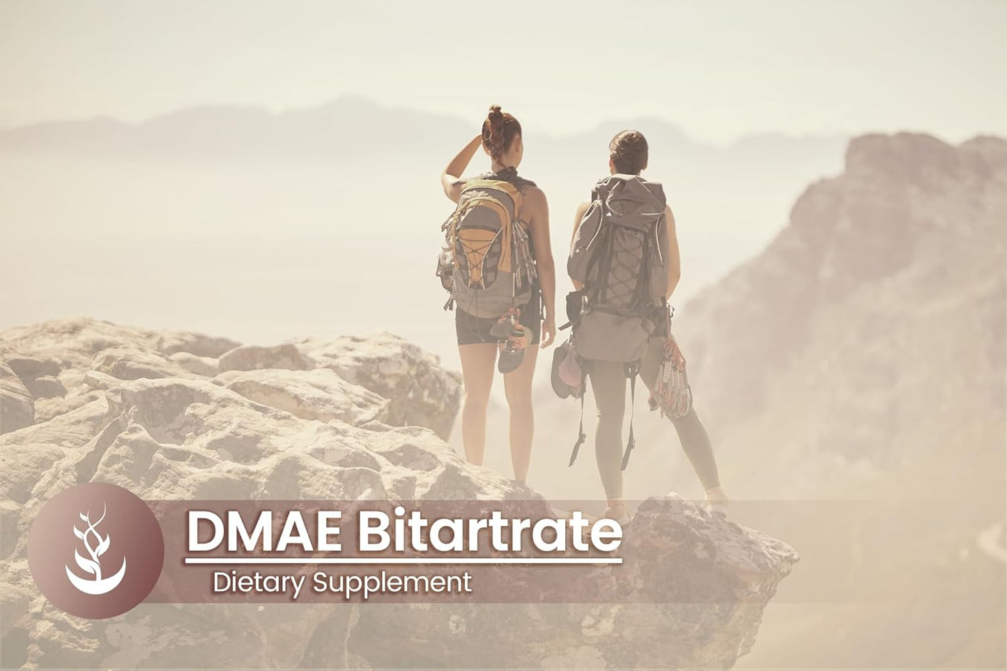 100 Capsules of Pure DMAE Bitartrate - Original Ingredients, Lab Verified, No Additives or Fillers