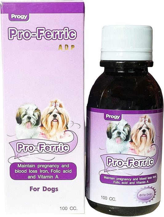 100 CC Liquid Tonic for Dogs - Iron & Multi Vitamins Supplement for Energy & Immunity Boost