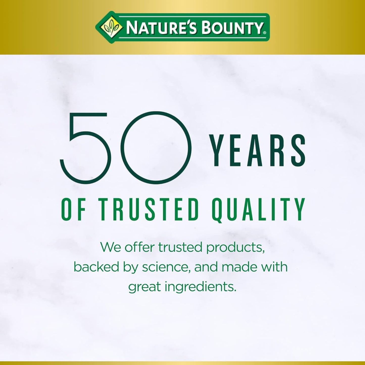 100 Count Nature's Bounty Calcium Magnesium Zinc Caplets for Bone Health & Immune Support