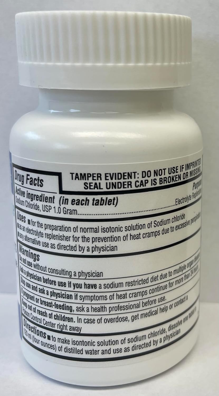 100 Count Pack of 1 Graxcell Sodium Chloride Tablets USP