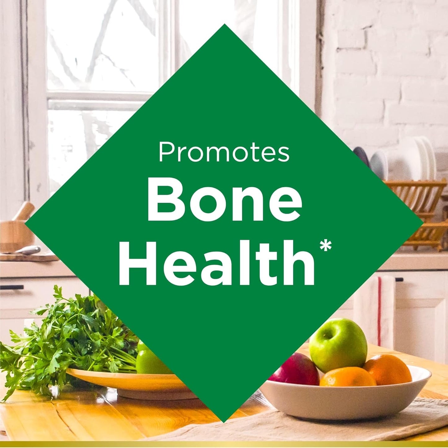 100 Count Pack of 2 Nature's Bounty Calcium Magnesium Zinc Caplets for Bone Health & Immune Support