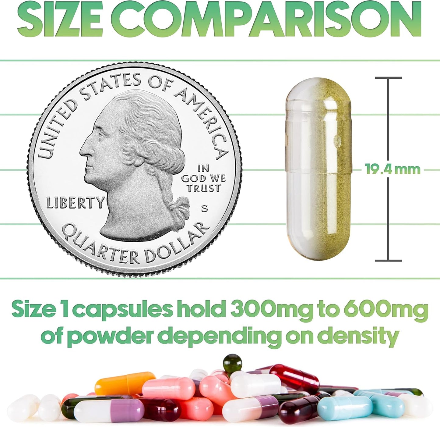 100 Count XPRS Nutra Size 1 Empty Vegan Capsules for DIY Vegetable Filling
