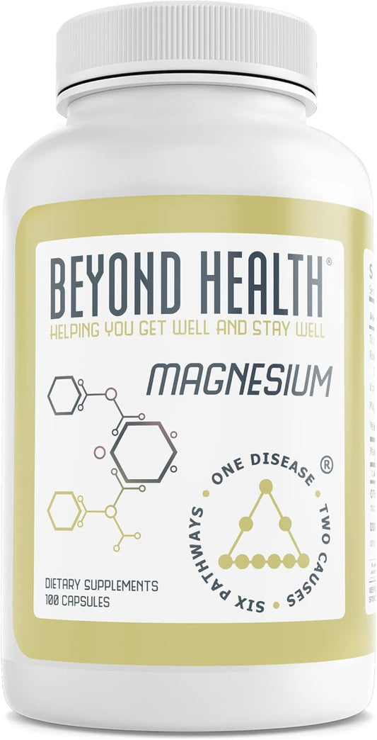 100 Ct Beyond Health Magnesium Supplement Promotes Relaxation and Wellness