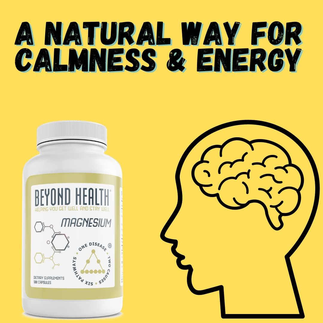100 Ct Beyond Health Magnesium Supplement Promotes Relaxation and Wellness
