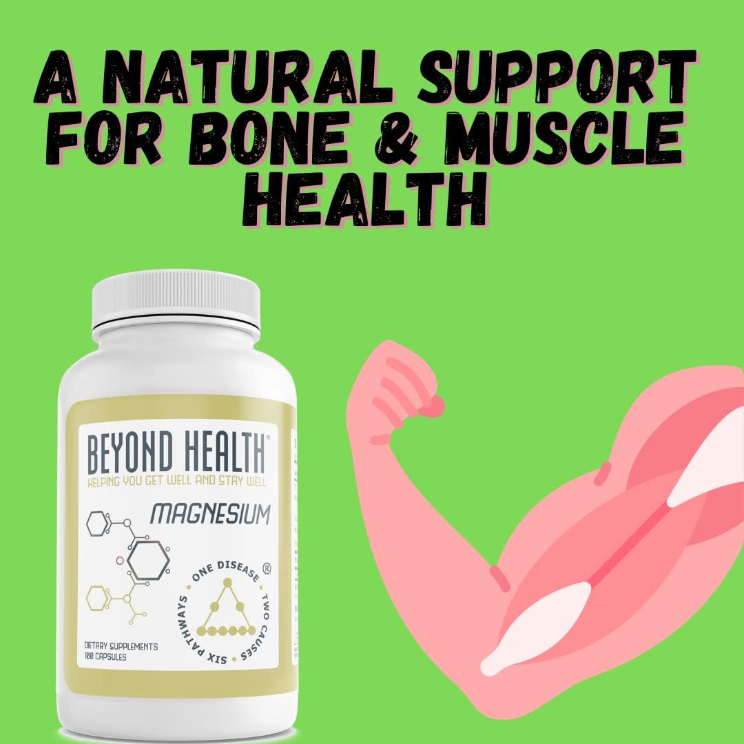 100 Ct Beyond Health Magnesium Supplement Promotes Relaxation and Wellness