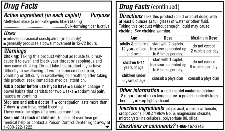 100 Ct Fiber Therapy Caplets - High-Quality Choice