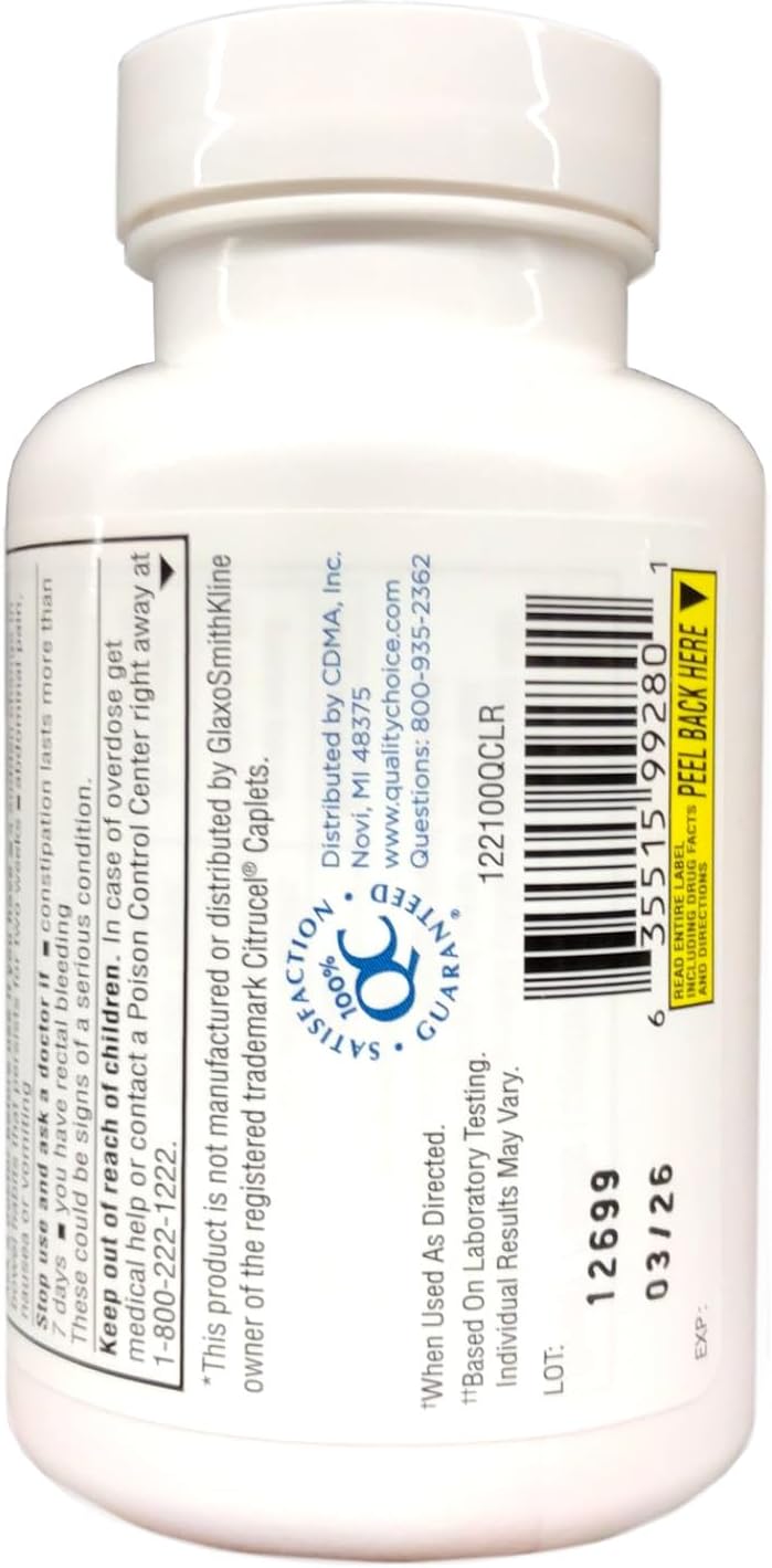 100 Ct Fiber Therapy Caplets - High-Quality Choice